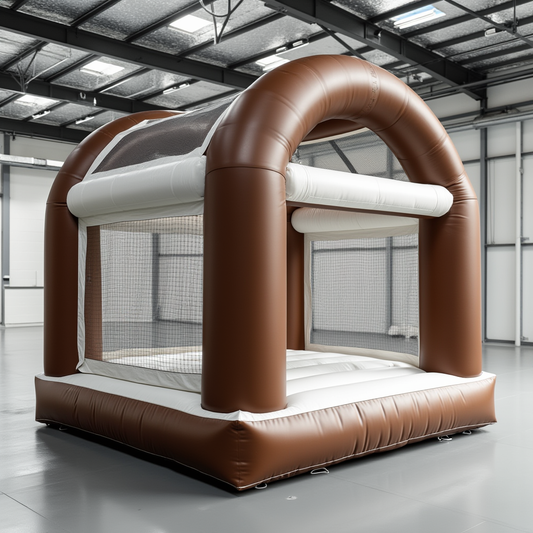 Cool Cookie Brown & White Bouncy House