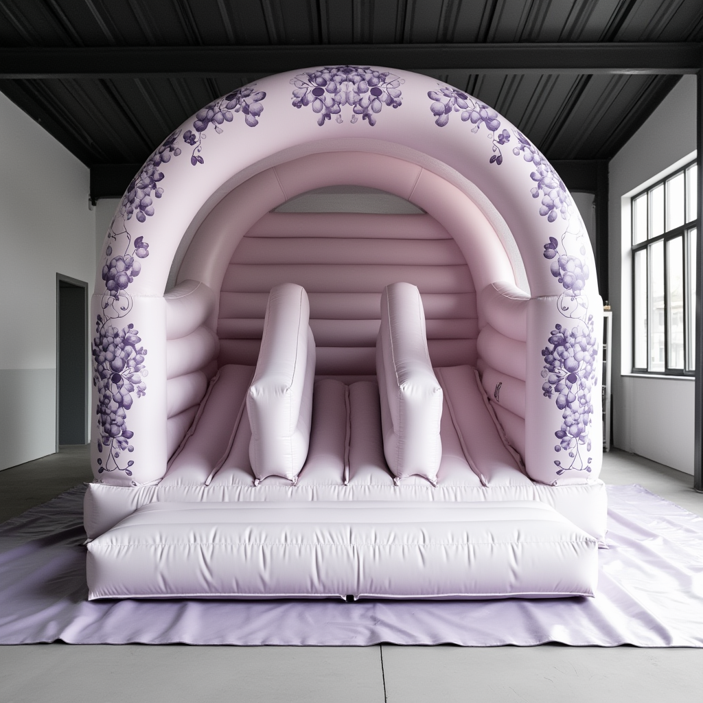 Elegant Lilac Grapevine Bounce House