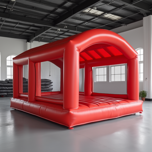 Red Open Concept Bounce House