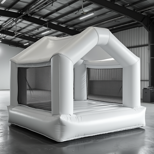 Classic White Cottage Bounce House