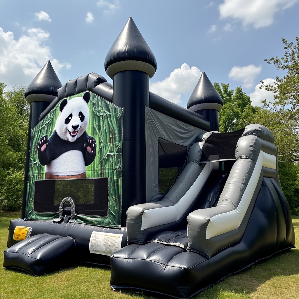 Panda Castle Bounce and Slide Combo