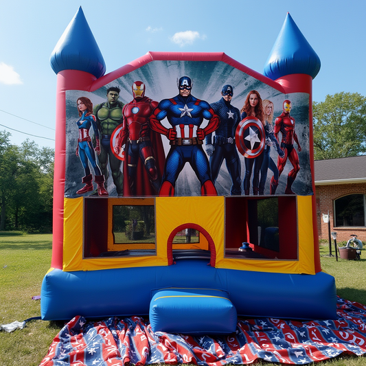 Marvel-Themed Inflatable Bounce House