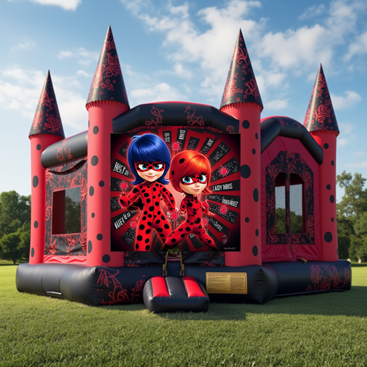 Miraculous Ladybug Bounce House with Slide