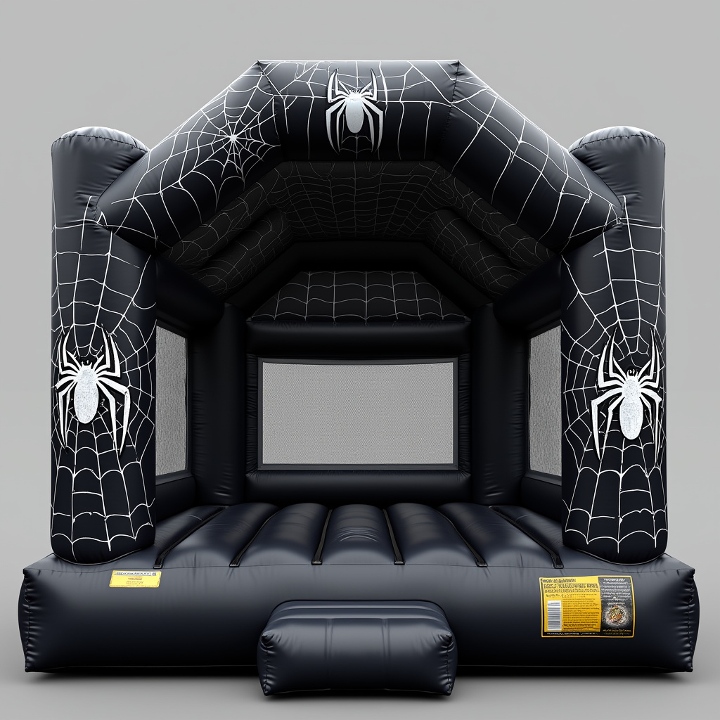 14ft Black Spider Man Bounce House