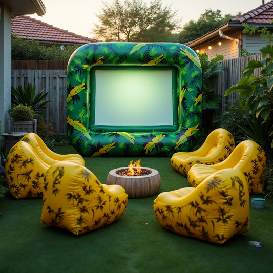 Tropical Vibes Inflatable Cinema Set