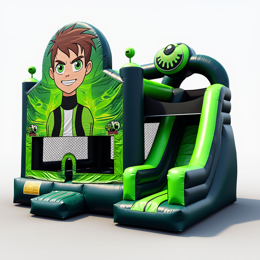 Ben 10 Bounce House with Slide