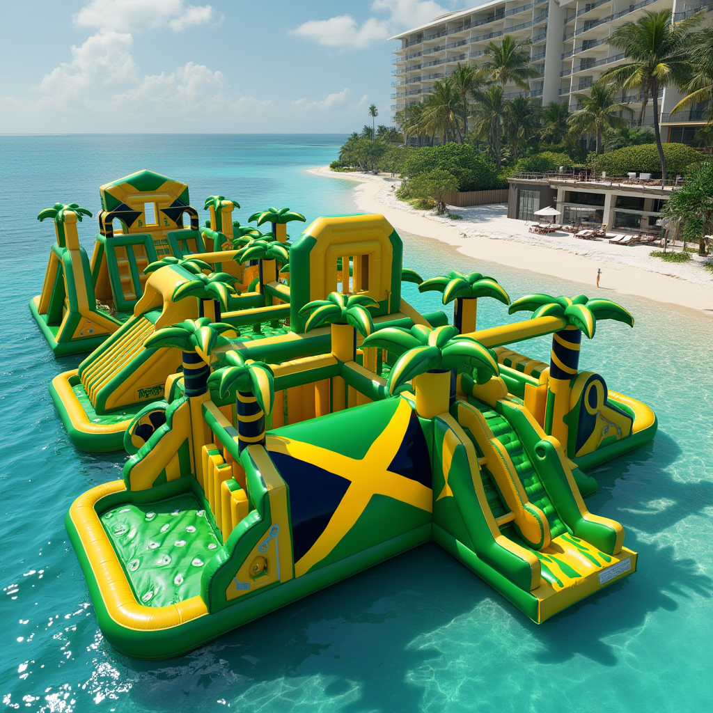 Jamaican Paradise Inflatable Water Park