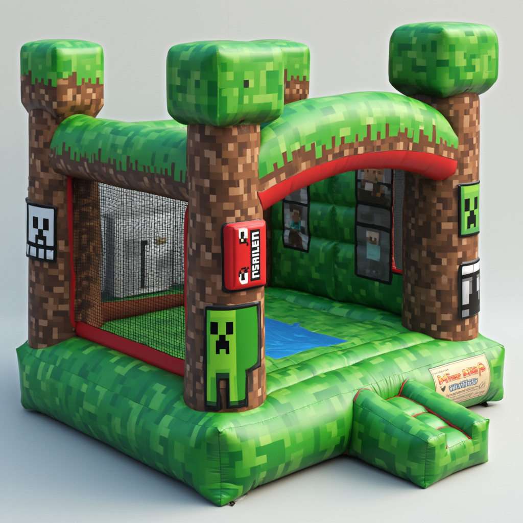 Mine Craft Themed Bounce House