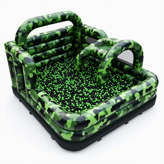 Army Green Inflatable Ballpit