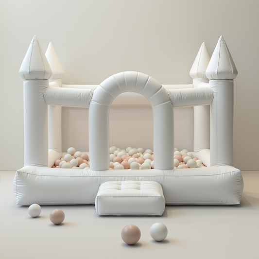 Dreamy White Ball Pit Castle