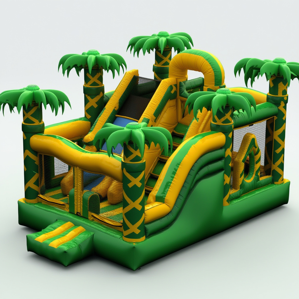 Tropical Paradise Inflatable Obstacle Course